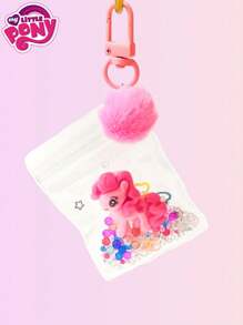 MY LITTLE PONY 1pc Cartoon Keychain, Creative Figurine Backpack Small Ornament & Gift, Various Anime Themed Designs, 1pc Decorative Keychain, Suitable For Birthday Celebrations, Christmas, Halloween, Thanksgiving Gifts, Decorations, Home Decor, Valentine's Day Gifts