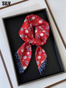 1 Nowość Modne 70cm Damskie Satynowe Uniwersalne Akcesoria Do Codziennego Użytku, Odpowiednie Na Wszystkie Pory Roku, Bandanatop Jedwabna Chustka Jedwabna Bandana,