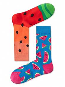 1 双男女款 Lovebird 设计中筒袜，适合所有季节的时尚百搭运动袜