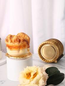 100pcs/Pack Plastic Mini Cake Dessert Tray With Metallic Base For Cake Decorating Party