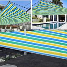 1pc High-Density Breathable Sun Shade Net - Plastic Outdoor Shading Fabric For Patio, Picnic, Carport, Garden, Balcony, And Corridor Cooling Canopy