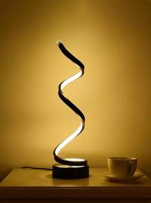 1pc Modern LED Desk Lamp With USB Power - Adjustable 3-Color Lighting, Perfect For Reading & Cafe Ambiance, Ideal For Bedroom And Living Room Decor - Black and White - View 9