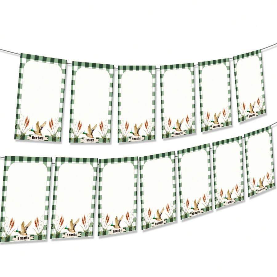 ROARING GOOD TIME One Lucky Duck Photo Banner Mallard Duck 1st Birthday Party Decorations One Lucky Duck Banner One Lucky Duck Theme First Birthday Party Supplies - Multicolor - View 1