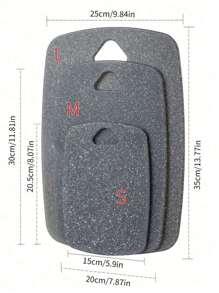 大理石砧板切菜板加厚切肉板厨房准备板熟食/生食分离家用水果切菜板备菜板塑料菜板厨房用品 - 彩色 - 查看 5