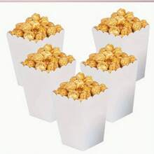 Boîte à pop-corn, mini boîte à pop-corn en papier, boîte en carton pour pop-corn pour fête, sac à pop-corn, bonbons et collations, support à pop-corn pour décoration d'anniversaire et de mariage