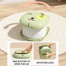 1 Set Baby Travel Potty + 1 Storage Bag + 1 Roll + 5 Absorbent Pads, Portable Urinal Toilet For Outdoor & Car Use
