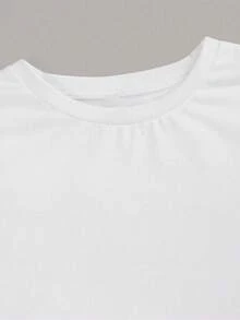 Customized Sports Personalized Gifts, Customized Women's T-Shirts, Add Text (Name/Quote/Sentence/Holiday/Number, Etc.), Design Your Exclusive Personalized Printed T-Shirt As A Gift, Seasonal Selection, Sports Outdoor, Customized Women's Sports Tops - White - View 6