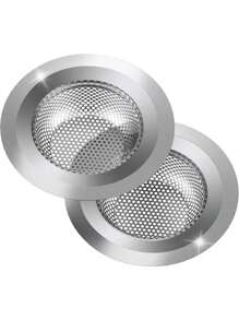 1/2 件不锈钢厨房水槽排水过滤器，大号 4.5 英寸直径，防堵塞细网，宽边水槽排水