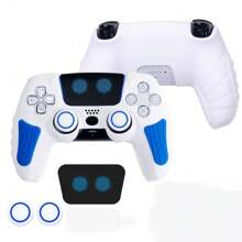 Funda protectora TOPWOLF de silicona para el controlador PS 5, con anillo anti-polvo para el joystick, accesorio P5 - funda de silicona ps5 - Ver 6