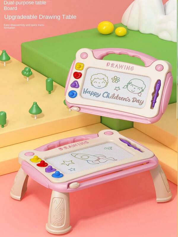 Jouets éducatifs et de dessin pour enfants, tableau de dessin gribouillage pour enfants, jouets éducatifs pour garçons et filles, jouets magnétiques, fournitures de tableau d'écriture/de dessin pour enfants, cadeaux d'anniversaire/Halloween/Noël