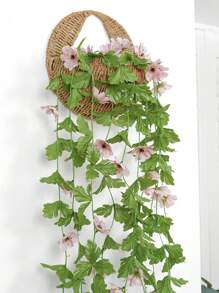 1PC 95 Inch(L) Simulation Flower Vine Home Spring Door Wall Balcony Outdoor Garden Fence Green Plant Beautiful Decoration Gifts Birthday Graduation