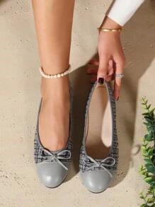 Style Comfortable Ballerina Flats, Lightweight Low-Top Casual Slip-On Shoes, Fashion Work Wear For Women, Spring/Summer/Autumn