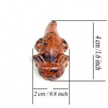 1 Pc Red Obsidian Axolotl Carvings, Crystal Salamander Cub Carving, Crystal Gift, Home Decor - Red Obsidian Axolotl - View 5