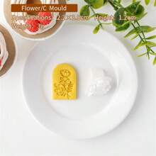 Spring Collection Leaf And Flower-Shaped Mold Set, Polymer Clay Stamp Kit, Materials, DIY Jewelry Pendant Making Clay Art - White - View 7