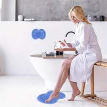 1Piece Of GentleTouch Anti-Slip Shower Foot Scrubbers And Massagers - Exfoliating Pads To Promote Blood Circulation, Manual Operation, Bathroom Accessories