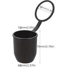 Towing Ball Cap Protective Cover, Auto Towing Hitch Ball Cap, Towing Trailer Ball Cover, Car Repair Tool Accessory - Black - View 3