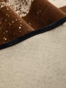 1 件黑色沙发垫套带花朵图案，现代雪尼尔不对称防滑防刮座垫，适合客厅日常使用 - 卡其色 - 查看 4