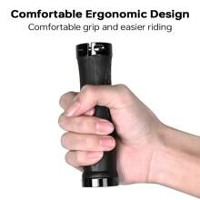 1 Pair Universal Bicycle Handlebar Grips, Non-Slip Shock Absorbing, 6 Color Options, Ergonomic Design, Aluminum Alloy Lock Ring