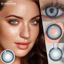 1 Pair Colored Contact Lenses For Eyes Blue Natural Colorful Contact Lenses Enlarge Eyes Brown Makeup Contact Yearly Disposable Green Beautiful Pupil 14.5mm