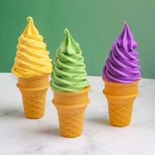 1/2pcs Random Realistic Fake Ice Cream Cone Model, Commercial Sundae Display, Showcase Decoration, Photography Prop - Multicolor - View 7