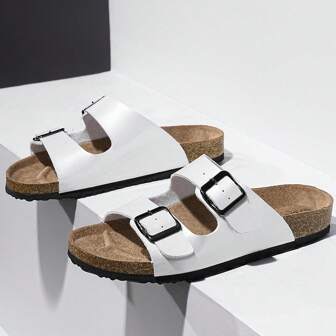 男女通用休闲拖鞋、舒适室内/室外凉鞋、沙滩鞋、软木拖鞋、平底人字拖