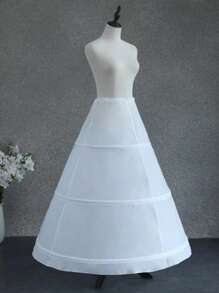 Bridal Crinoline Hoop Skirt Extender, Extra Fluffy With Boning, Lining For Wedding Gowns, Lolita Costume, Adjustable Waist Petticoat Fall Clothes For Women