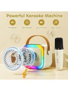 Wireless Karaoke Speaker Wireless Portable Mini Speaker Speaker Karaoke Mini Speaker Set Karaoke K12/K19/K30 - k12-micrô kép-màu xanh - Xem 5