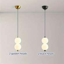 1 pieza Lámpara colgante LED moderna, ajustable a 3 colores, montaje al ras de la mitad metálica pulida con pantalla de acrílico, control de interruptor, cableado fijo, 110V-240V, incluye hardware de instalación - Apto para dormitorio, pasillo, iluminación acentuada