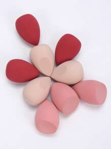 9pcs Multi-Color Makeup Sponges, Suitable For BB Cream, Foundation, Setting Powder To Create Flawless Complexion. Also Can Be Used With Concealer, Blush, Eyeshadow. Expands When Wet, Latex-Free, Dual-Use Wet & Dry, Fits All Skin Types.