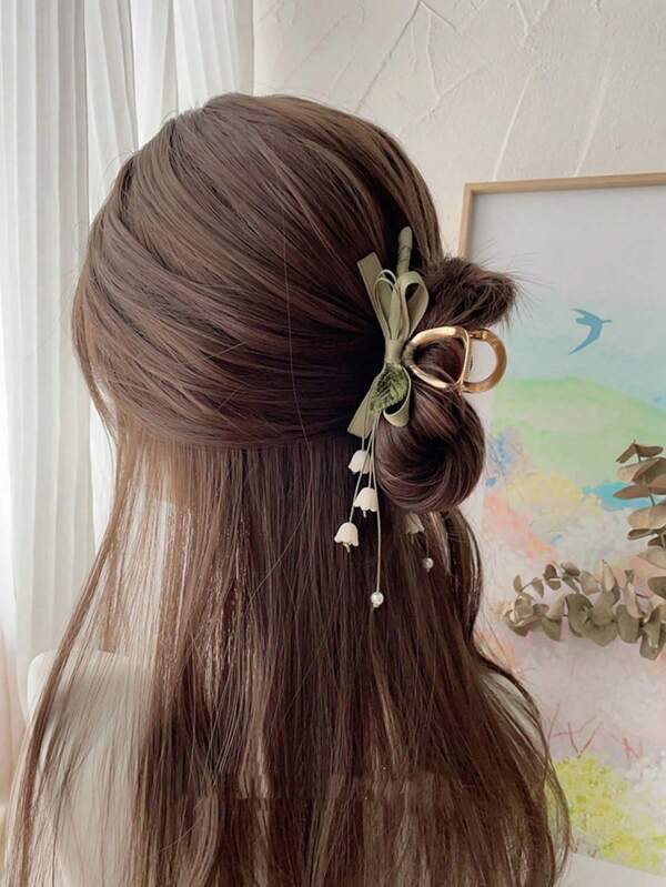 مشبك شعر على شكل جرس مربوط بأوركيد وشرابة على طراز الريف الفرنسي، 1 إكسسوار شعر على شكل جنية في الخلف، مناسب للارتداء اليومي، مشبك شعر أنيق للأوقات الترفيهية والمواعدة والحفلات كهدية، مشابك شعر، مشابك شعر، مشابك شعر، مشابك شعر، مشابك شعر، مشابك شعر، إكسسوارات شعر للنساء في فصل الخريف والشتاء، فيونكات لملابس العطلات