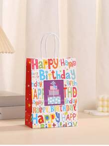 24 Peças Sacolas de Presente Sortidas com Padrões Impressos, Adequadas para Aniversários, Lembrancinhas de Festas