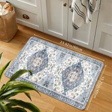 1pc Creative Multicolor Bohemian Printed Doormat, Soft Anti-Slip Water Absorbent Machine Washable Rectangular Low Pile Rug For Living Room, Bedroom, Kitchen, Laundry - Multicolor - View 7