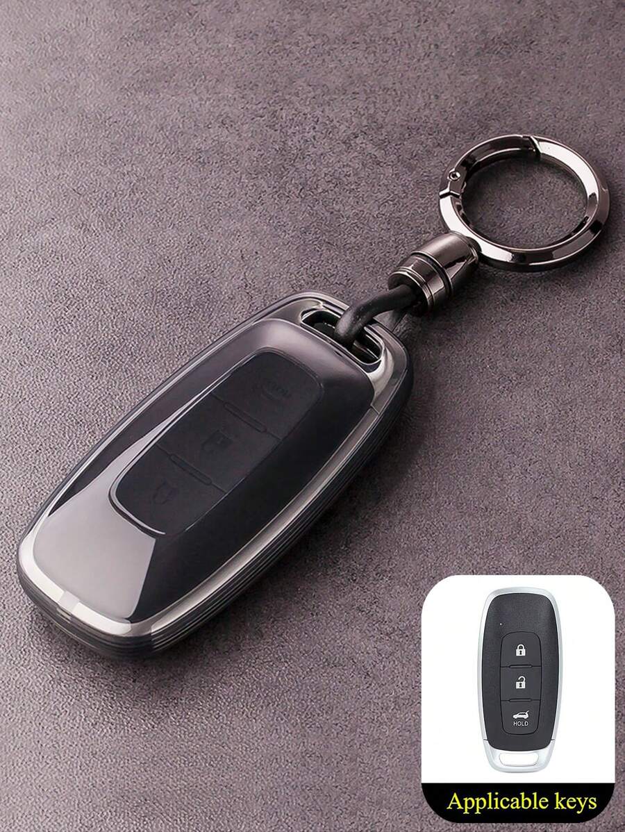 1 szt. TPU Car Smart Key Cover Shell, pasuje do modeli Nissan Pathfinder Rogue Kicks, wygodny w dotyku, chroniący Twoje klucze
