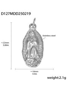 1pc Unique Stainless Steel DIY Pendant, Multiple Designs Available, Suitable As A Creative Gift For Friends