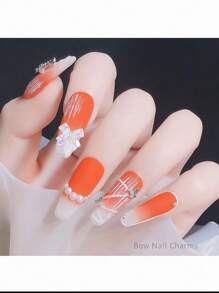 100 Stück/50 Stück/20 Stück/10 Stück bunte Schleifen-Nagelstifte mit Kristallen, 3D Schleifen-Nageldekoration Set in bunten Farben für Nagelsteine Design, DIY Dekoration, Juwelensteine, Nagelkunst, Nagelbedarf