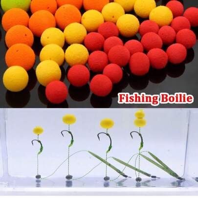 A Box Pop Up Boilies Carp Fishing Accessories Buoyancy Fishing Bait For Carp Hair Rig Method Feeder Floating Boilies Fish Tackle