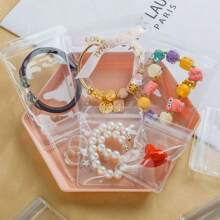 20pcs/10pcs/5pcs Jewelry Storage Bag, Jewelry Pouch, Small Jewelry Transparent Bag, Favored, Small Accessories, Earrings, Earrings, Excellent Jewelry Storage Bag - Compact And Transparent, Suitable For Economical Zipped Jewelry Display Bag - Medium Size Self-Sealing PVC Highly Transparent Bag For Rings, Earrings And Small Accessories, Compact And Convenient Jewelry Storage Bag To Prevent Oxidation And Abrasion