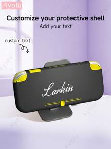 1pc Customizable Text & Name Protective Case Compatible With Nintendo Switch/Switch OLED/Switch Lite, Soft TPU Shell Compatible With Switch Console, Switch Game Accessories, Switch Joy-Con Accessories, Can Charge While Docked, Ideal Gift For Students, Colleagues, Friends, New Year, Back To School