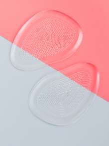 1 双女士高跟鞋前脚垫，加厚底部自粘防滑垫鞋垫配件 - 無色 - 查看 2