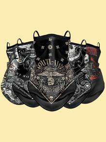 Máscara retro de motociclismo para protección solar, pañuelo de cabeza de verano antirrayos UV para exteriores, cubierta para el cuello y la cabeza, protector facial para montar en bicicleta o motocicleta