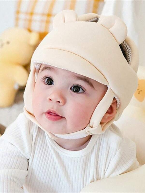 1pc Adjustable Children's Walking Helmet Protective Hat, Anti-Fall Head Protector Pad For Baby Learning To Walk, Breathable Mesh Suitable For Head Circumference 46-55cm/18.11-21.65in
