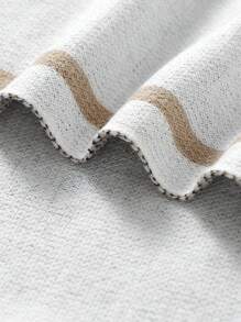 1 Stück Baby gestrickte Decke, Bärenmuster Jacquard, Säuglingsdecke, Ganzjahresdecke