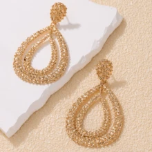 28pcs/Set Fashionable & Elegant Assorted Shaped Earrings