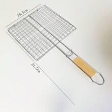 A Grill Net Large, Medium And Small Grilled Fish Clip BBQ Grill Net Outdoor Barbecue Clip Barbecue Tool Iron Barbecue Splint - Small Tablet 21.5*19.5CM - View 5