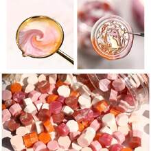 200pcs/Bag Octagon Mixed Color Sealing Wax Beads For Wax Seal Stamp, Lacquer Printing Wax Particles, Great For Wedding Invitations, Envelopes, Wine Gift Packaging, Christmas Gifts,Back To School,School Supplies - 200 Star Anise - View 4