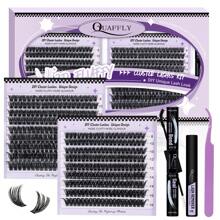 DIY Eyelash Extensions Kit, 360 Piece D-Curl Individual Eyelash Set, Natural Eyelash Curler, 8-16MM Mixed Length Individual Eyelash Set With Eyelash Bond And Seal Eyelash Remover, Eyelash Tweezers For DIY Eyelash Extensions At Home