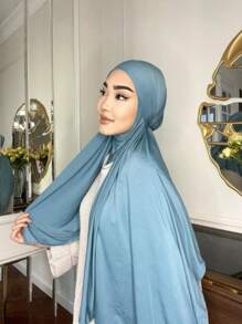 1 件速干平纹头巾，采用柔软透气的高弹面料制成，适合全年穿着和穆斯林日常服饰 - 常規 - 查看 8