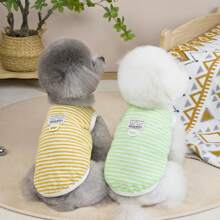 涤纶背心，适合泰迪熊、贵宾犬和猫等小型犬，透气透明面料，适合户外穿着