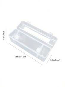 1 件装多功能塑料包装分配器，配有滑动切刀、拉伸膜支架、厨房储物整理器、可重复使用的保鲜膜和铝箔切割工具 - 無色 - 查看 7