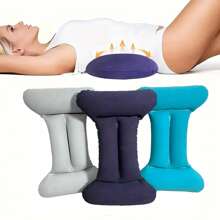 1pc/3pcs, Inflatable Pillow, Pillow Pad, Leisure Office, Ergonomic Inflatable Travel Pillow, Travel Car Plane High-Speed Rail, Waist Support, Backrest,